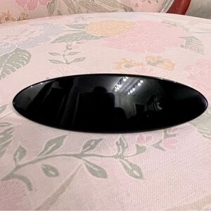 NEW France Luxe Classic Oval Shaped Barrette Black